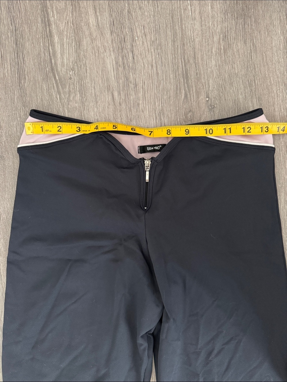 Y2K Low Rise Navy and Pink Flare Yoga Pants - Picture 7 of 13